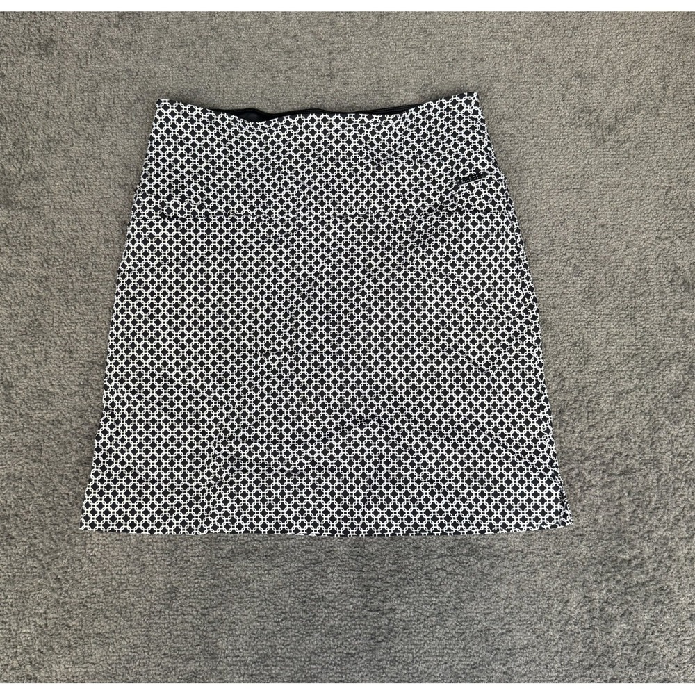 S.C. & CO. Black White Geometric Chain Link Print Skort Size S Activewear Mini